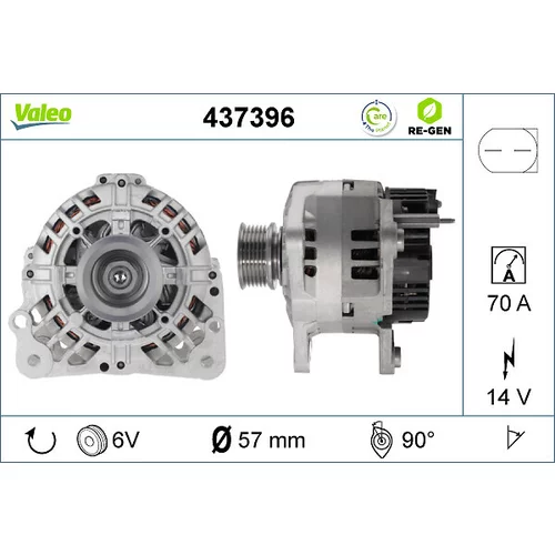 Alternátor VALEO 437396