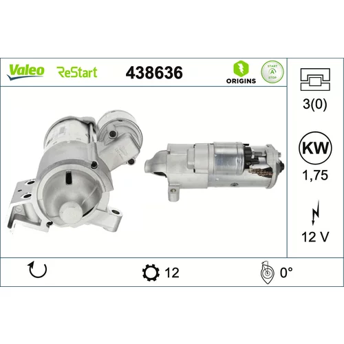Štartér VALEO 438636