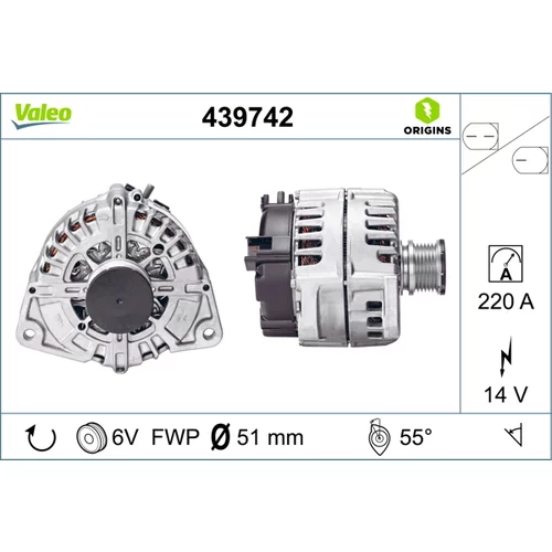 Alternátor VALEO 439742