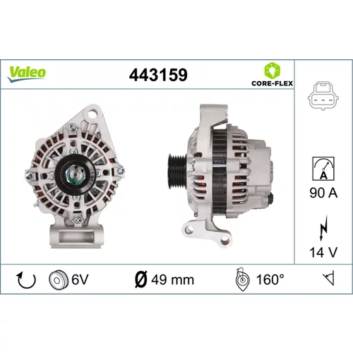 Alternátor VALEO 443159