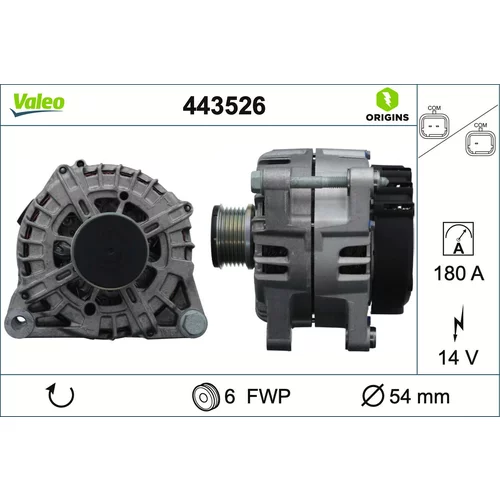 Alternátor 443526 /VALEO/