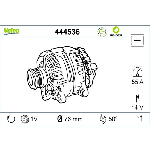 Alternátor VALEO 444536