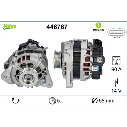 Alternátor VALEO 446767