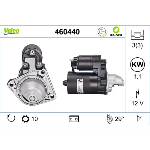 Štartér VALEO 460440