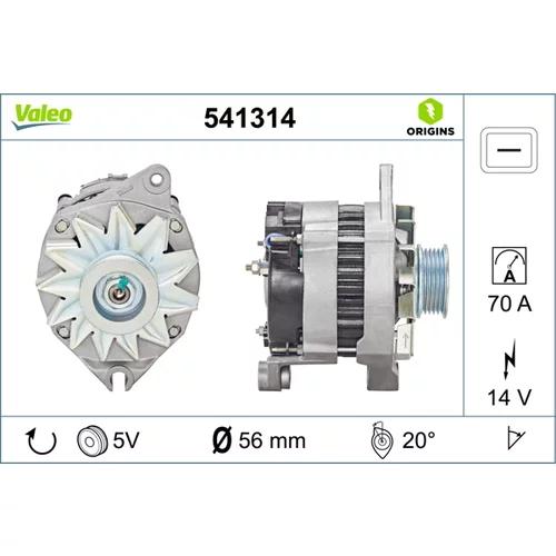 Alternátor VALEO 541314