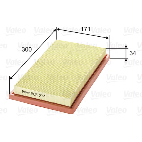Vzduchový filter VALEO 585274