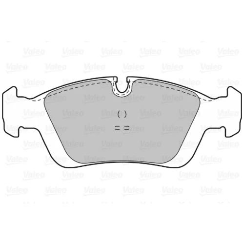 Sada brzdových platničiek kotúčovej brzdy 598018 /VALEO/ - obr. 1