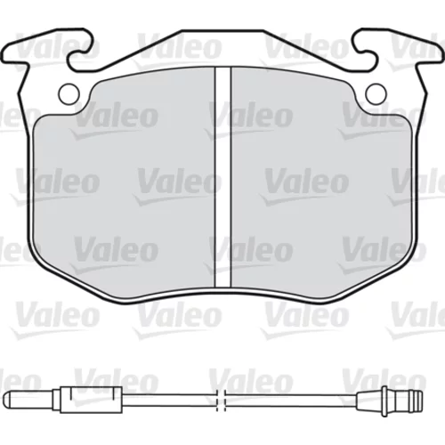 Sada brzdových platničiek kotúčovej brzdy 598175 /VALEO/