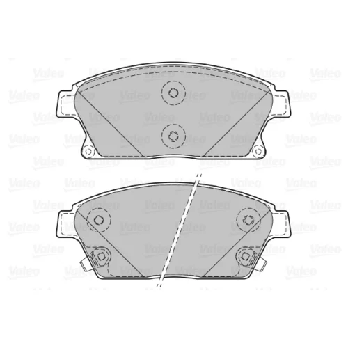 Sada brzdových platničiek kotúčovej brzdy 601070 /VALEO/ - obr. 1
