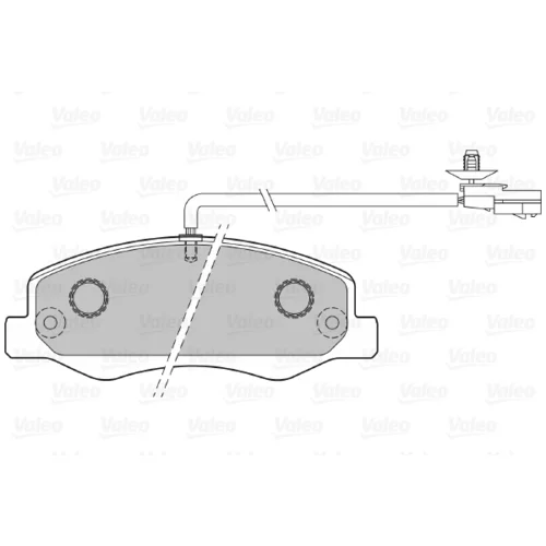 Sada brzdových platničiek kotúčovej brzdy 601152 /VALEO/ - obr. 1