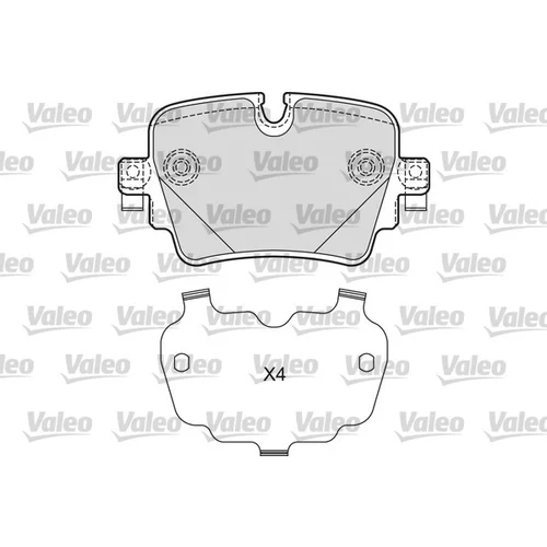 Sada brzdových platničiek kotúčovej brzdy VALEO 601670