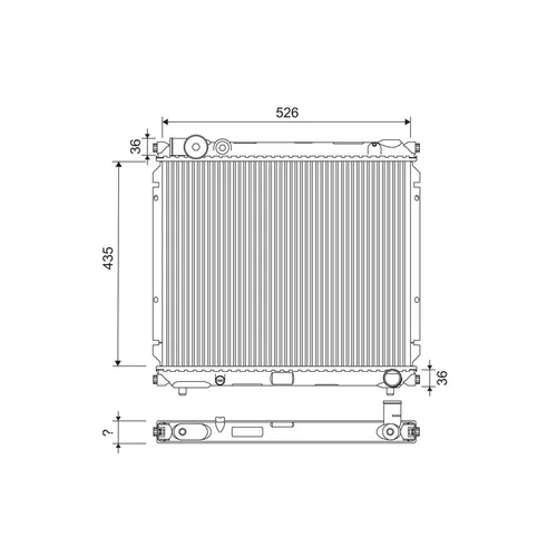 Chladič motora VALEO 701250