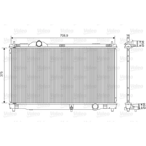 Chladič motora VALEO 701572