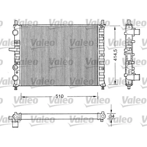 Chladič motora VALEO 731303