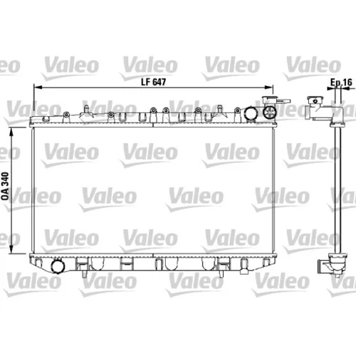 Chladič motora VALEO 731659
