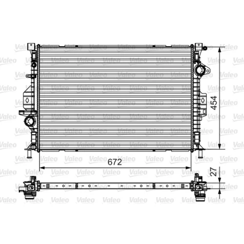 Chladič motora VALEO 735601