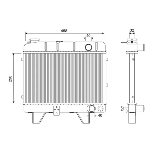 Chladič motora VALEO 810881