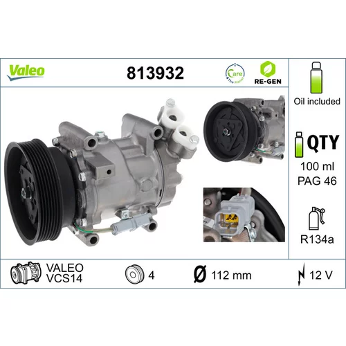 Kompresor klimatizácie VALEO 813932