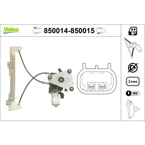 Mechanizmus zdvíhania okna VALEO 850014