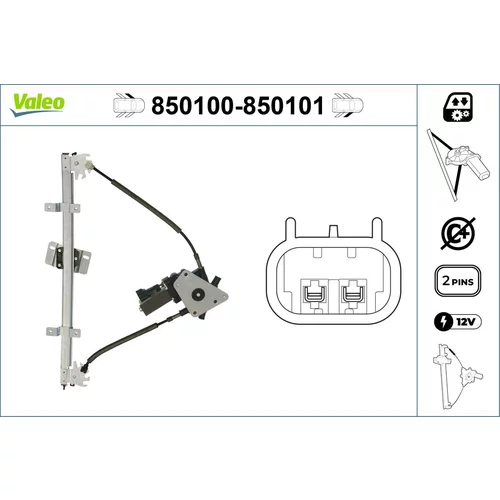 Mechanizmus zdvíhania okna VALEO 850100