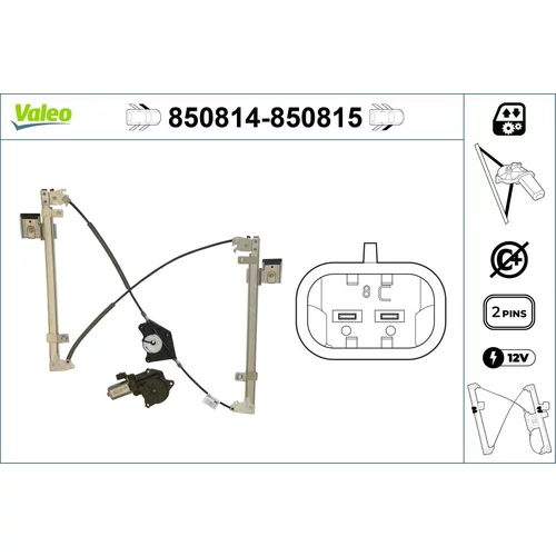 Mechanizmus zdvíhania okna VALEO 850814