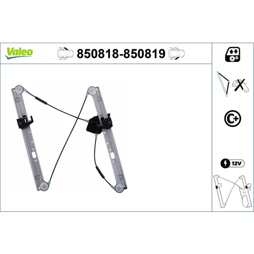 Mechanizmus zdvíhania okna VALEO 850818