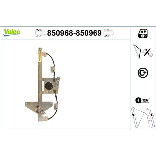 Mechanizmus zdvíhania okna VALEO 850968