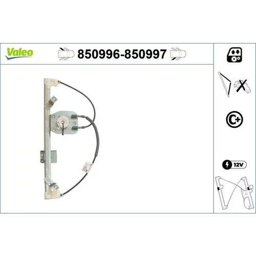 Mechanizmus zdvíhania okna VALEO 850996