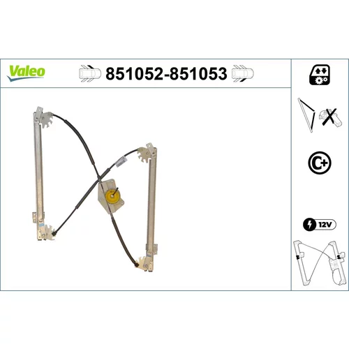 Mechanizmus zdvíhania okna VALEO 851052