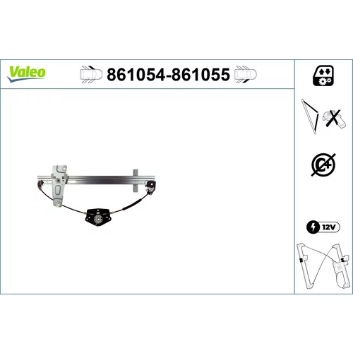 Mechanizmus zdvíhania okna VALEO 861055