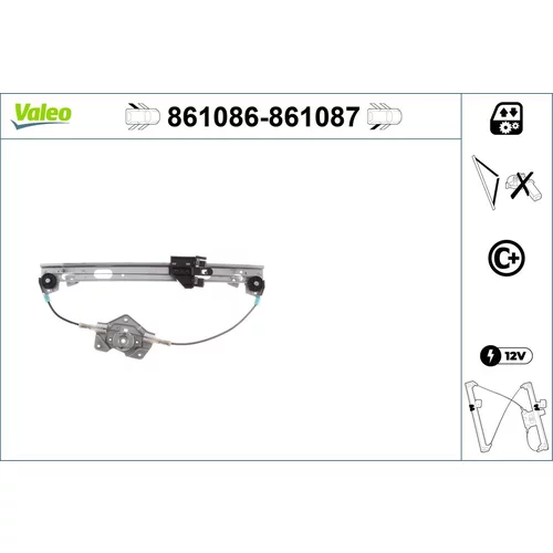 Mechanizmus zdvíhania okna VALEO 861086
