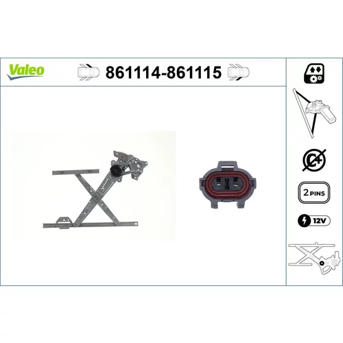 Mechanizmus zdvíhania okna VALEO 861114