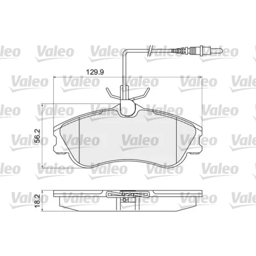 Sada brzdových platničiek kotúčovej brzdy 872124 /VALEO/ - obr. 1