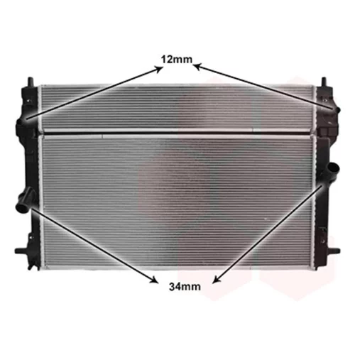 Chladič motora VAN WEZEL 27012724