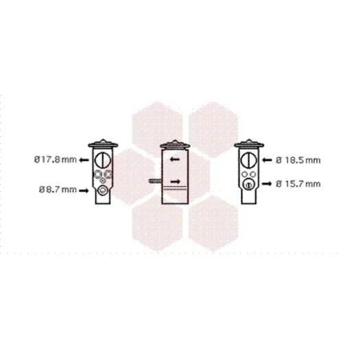 Expanzný ventil klimatizácie VAN WEZEL 29001005