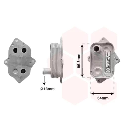 Chladič motorového oleja VAN WEZEL 30013708