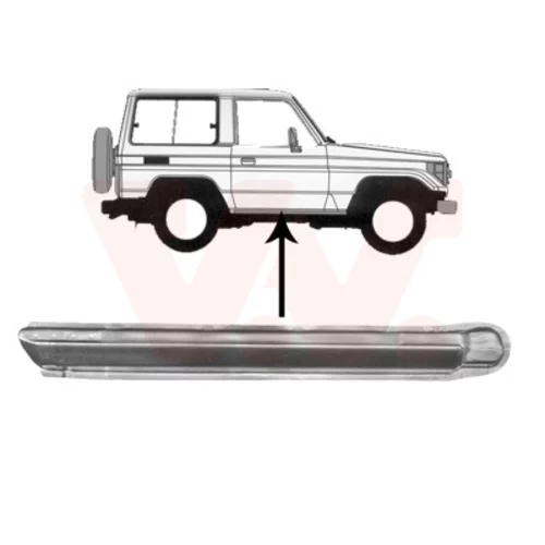 Nástupný plech 5379102 (VAN WEZEL)