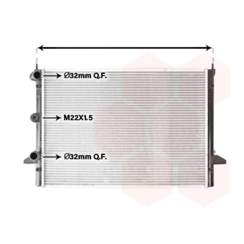 Chladič motora VAN WEZEL 58002184