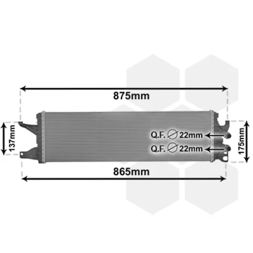 Chladič motora VAN WEZEL 58012722