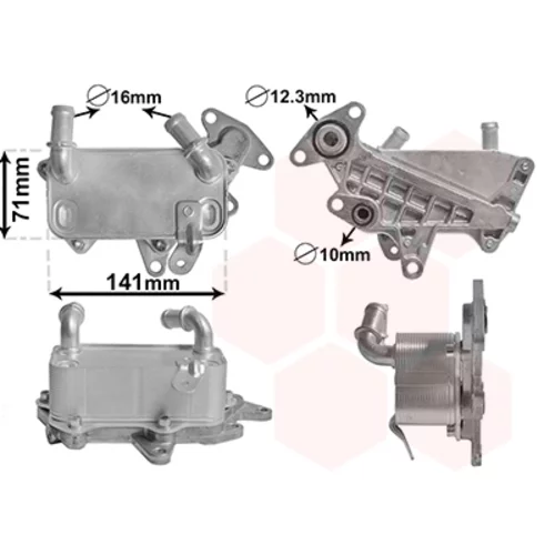 Chladič oleja automatickej prevodovky 58013705 (VAN WEZEL)