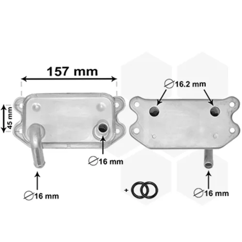 Chladič motorového oleja VAN WEZEL 59003154