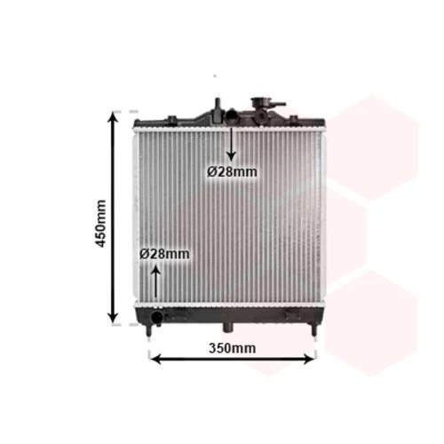 Chladič motora VAN WEZEL 83002064