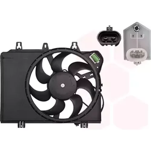Ventilátor chladenia motora VAN WEZEL 1604748