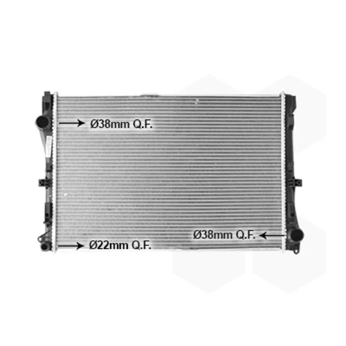 Chladič motora VAN WEZEL 30012722