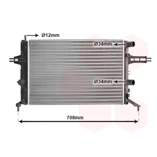Chladič motora VAN WEZEL 37002257