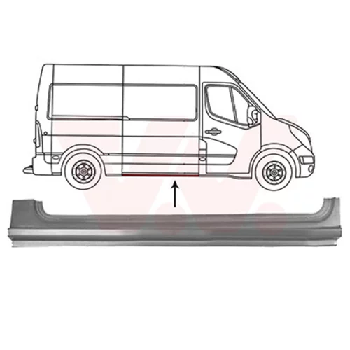 Nástupný plech 3799110 (VAN WEZEL)