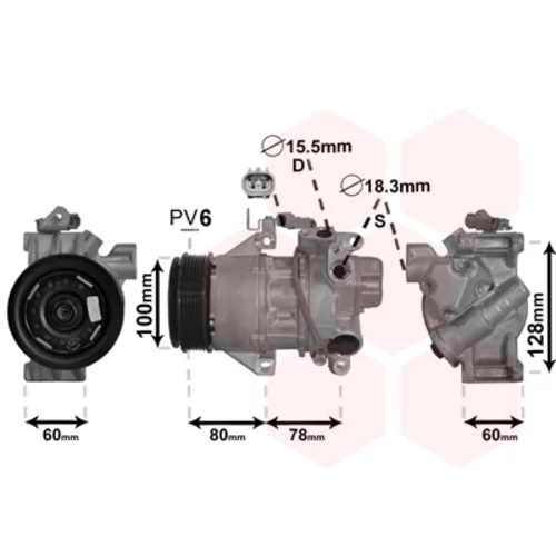 Kompresor klimatizácie 5300K618 (VAN WEZEL)