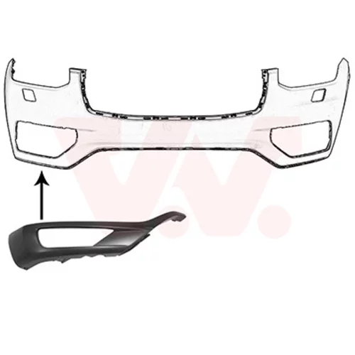 Ozdobná/ochranná lišta nárazníka VAN WEZEL 5999582