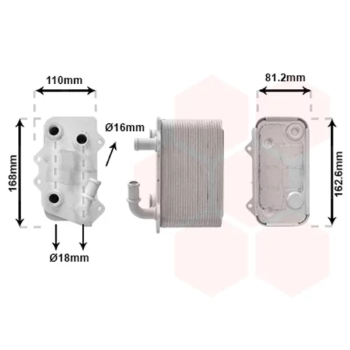 Chladič oleja automatickej prevodovky VAN WEZEL 74013704