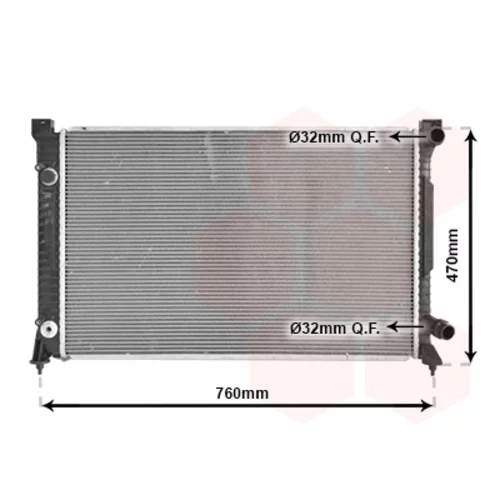 Chladič motora VAN WEZEL 03002158